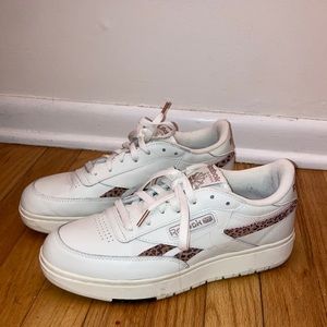 Reebok Sneakers ~ white cheetah print ~ size 11 ~ condition: great (worn once)